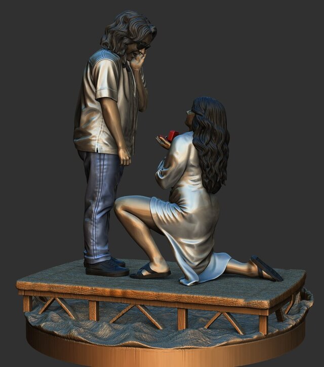 3D model of Proposal Figurine - Memorabilia