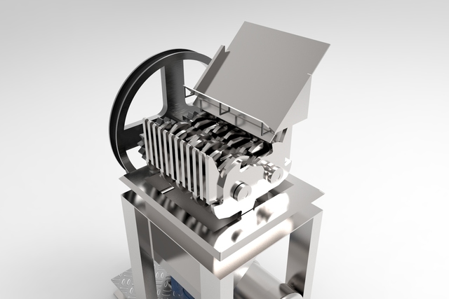 Plastic Crusher Shredder Machine - 3D Model by surf3d