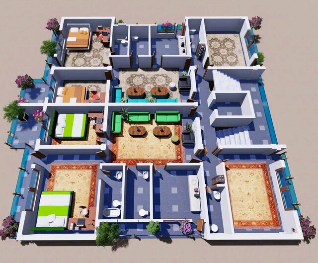3D model of 3D modelling, rendering and architectural design