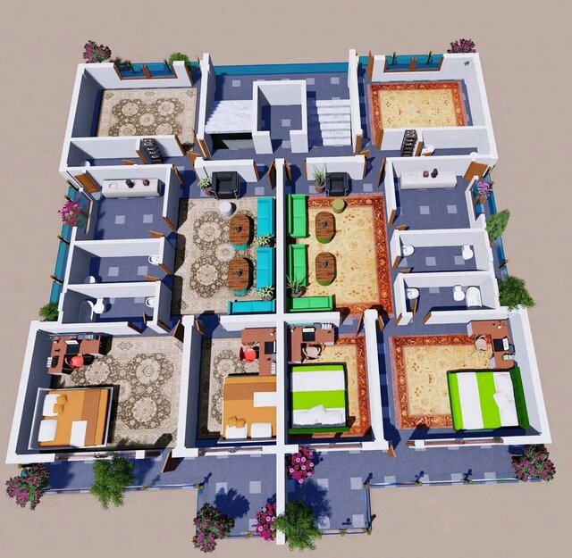 3D model of 3D modelling, rendering and architectural design