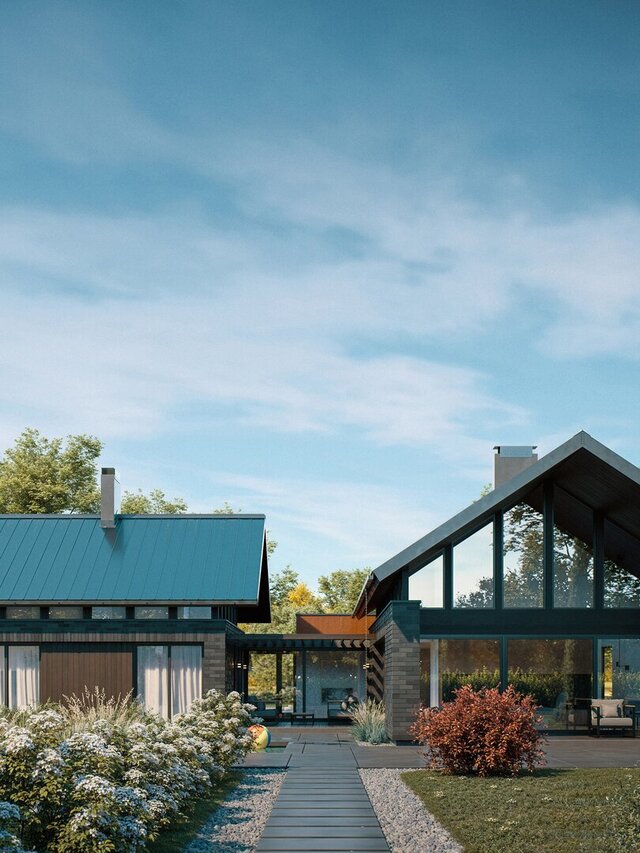 3D model of MFC House - Architectural Conceptualization & Photorealistic Rendering
