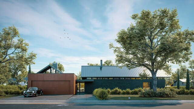 3D model of MFC House - Architectural Conceptualization & Photorealistic Rendering