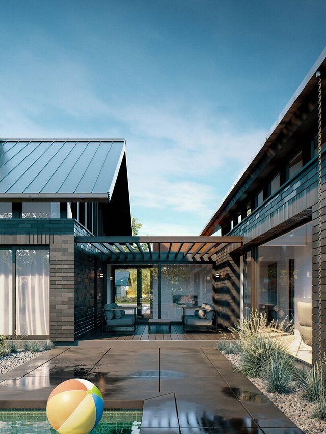 3D model of MFC House - Architectural Conceptualization & Photorealistic Rendering
