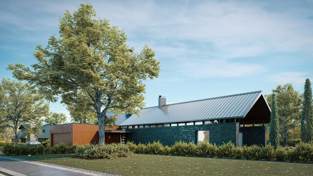 3D model of MFC House - Architectural Conceptualization & Photorealistic Rendering