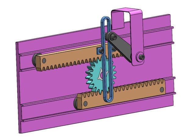 3D model of RACK AND PINION