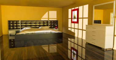 3d rendering interior design bedroom