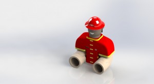 Firefighter Bath Toy Design