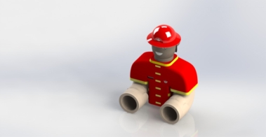 Firefighter Bath Toy Design