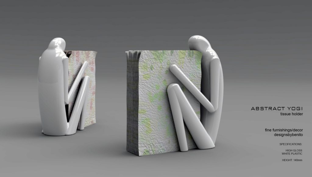 abstract yogi napkin holder | Cad Crowd abstract yogi napkin holder