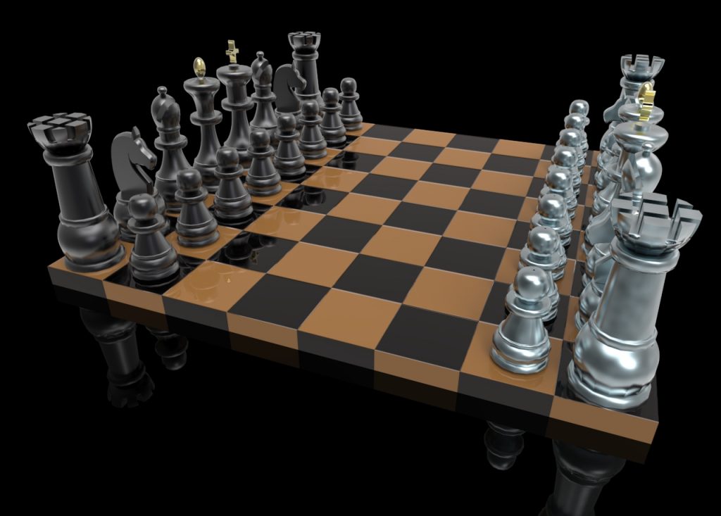 chess set 3d modeling design