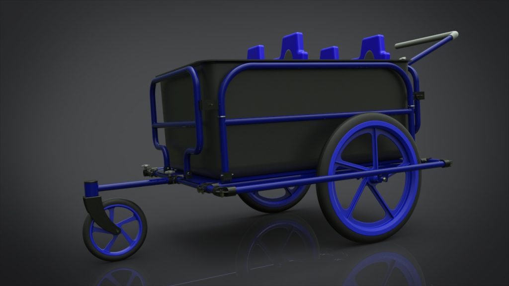 bike trailer 3d modeling design