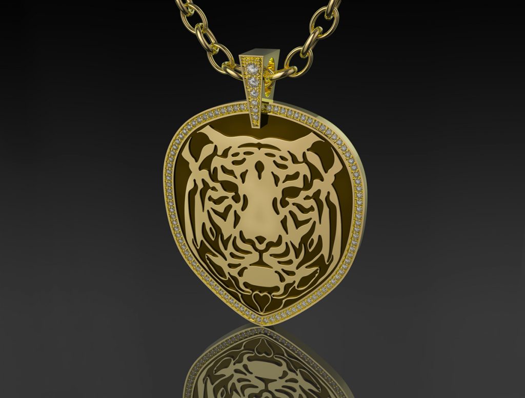tiger pendant cad designer