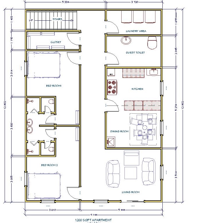 apartment drafting