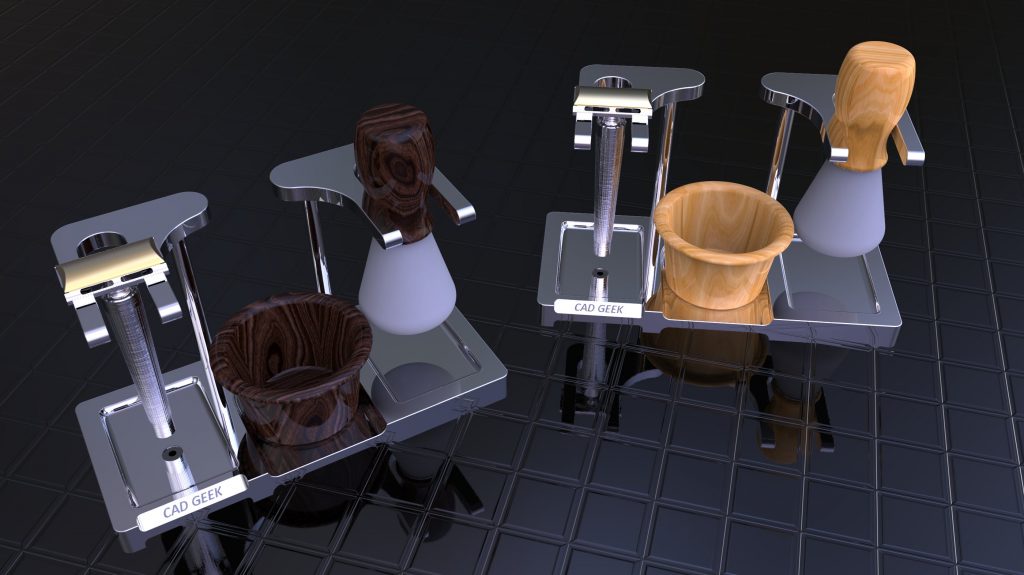shaving set stand