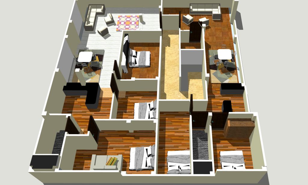 3d interior design model