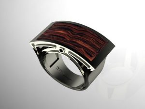 Ring Wood Inset | Cad Crowd Ring Wood Inset