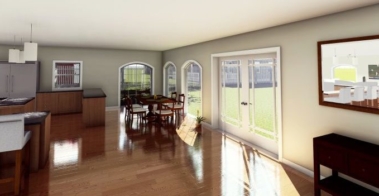 Interior design 3d cad rendering