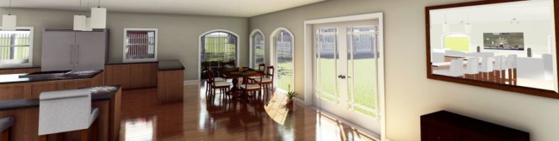 Interior design 3d cad rendering