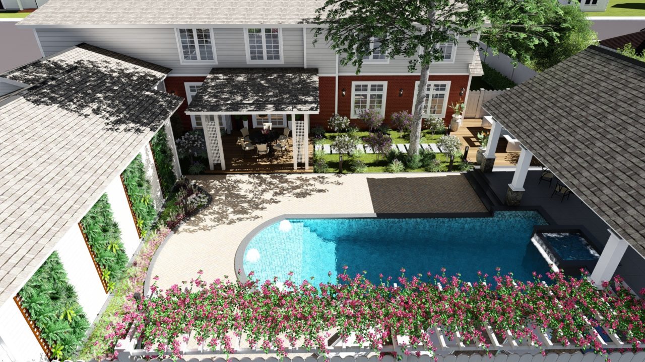 outdoor living space