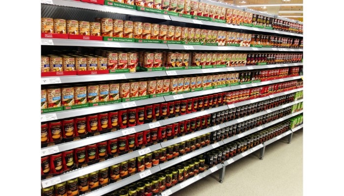 product packaging shelf