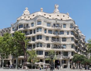 La Pedrera in Barcelonaa, Spain