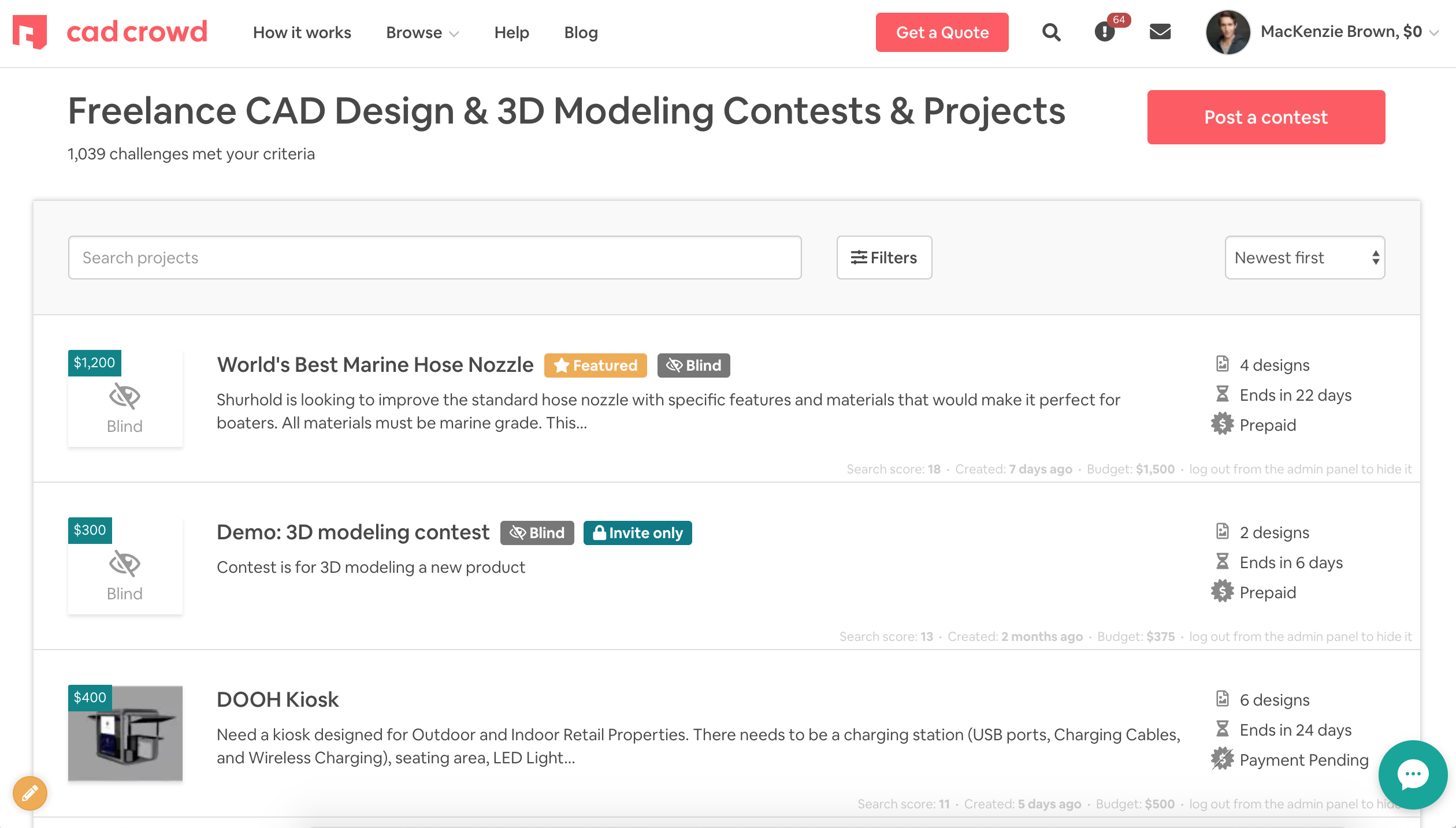 CAD design contests and engineering challenges on Cad Crowd | Cad Crowd CAD design contests and engineering challenges on Cad Crowd