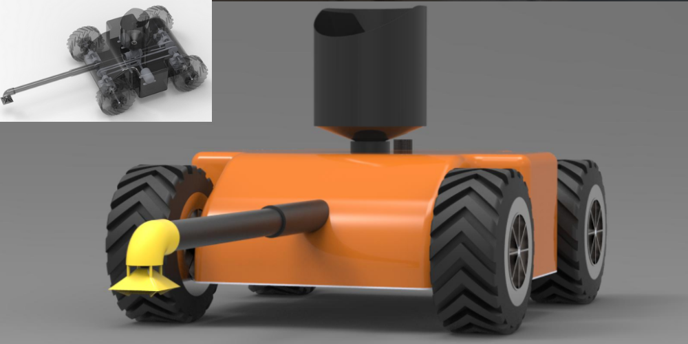 Golf Course Maintenance Rover freelance engineering concept | Cad Crowd Golf Course Maintenance Rover freelance engineering concept