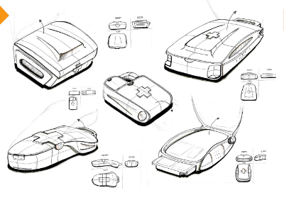 Medical kit sketch | Cad Crowd Medical kit sketch