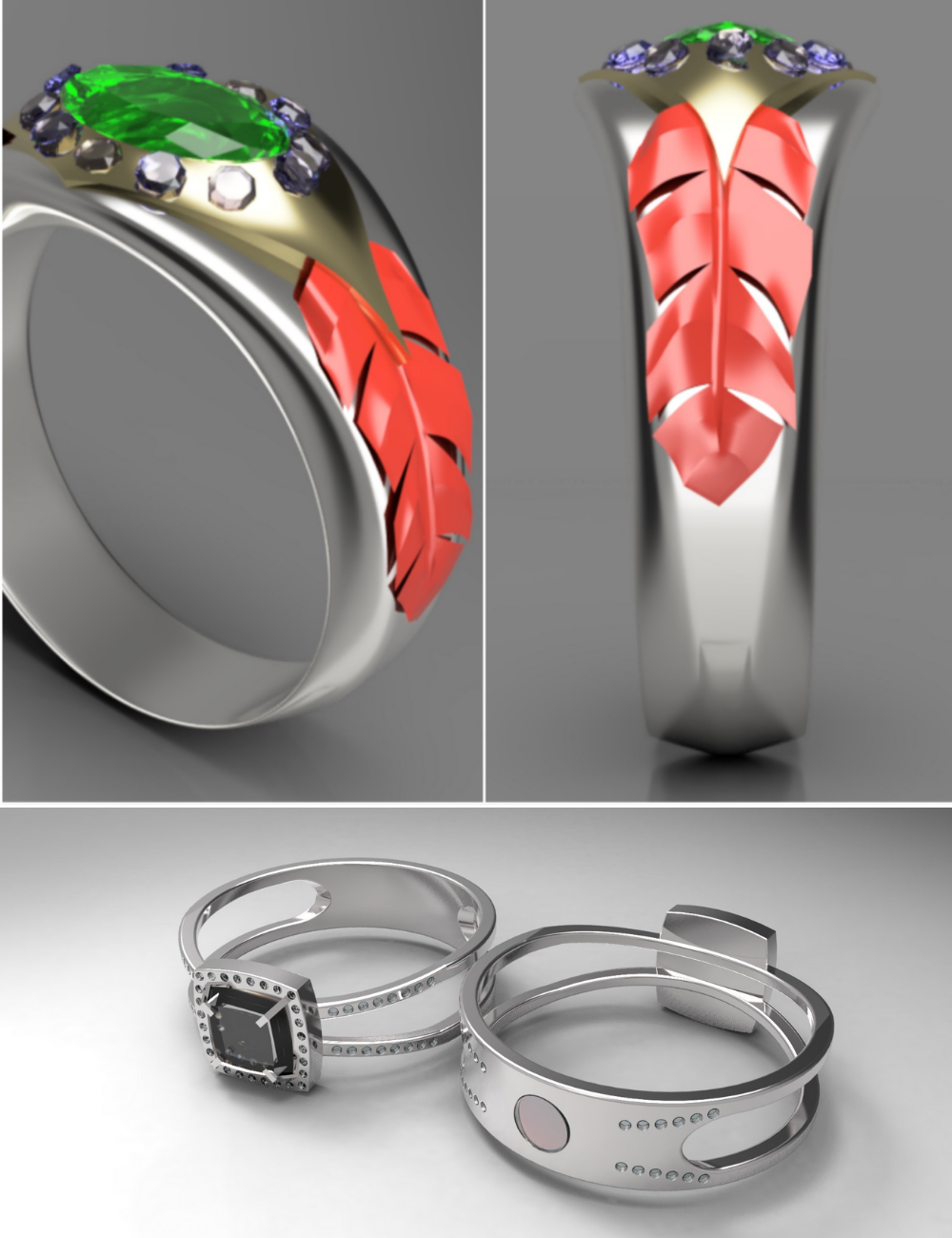 Custom ring design contest and jewelry designer for wedding ring contest | Cad Crowd Custom ring design contest and jewelry designer for wedding ring contest