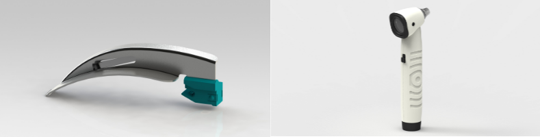 otoscope and laryngoscope