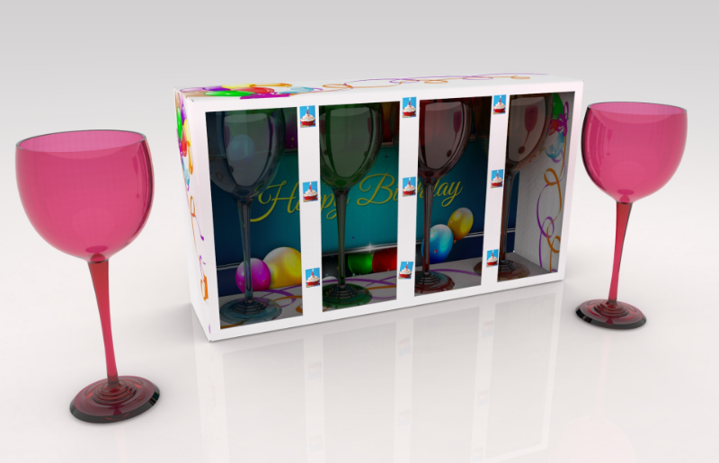 wine glass packaging