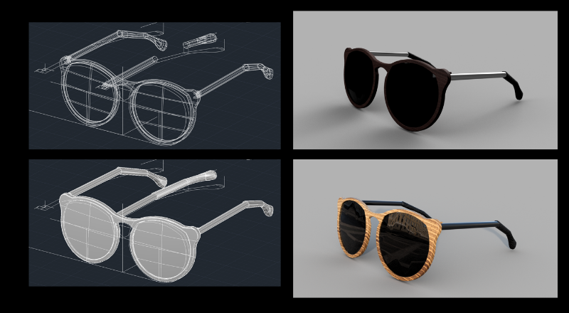 sunglasses prototype ed | Cad Crowd sunglasses prototype