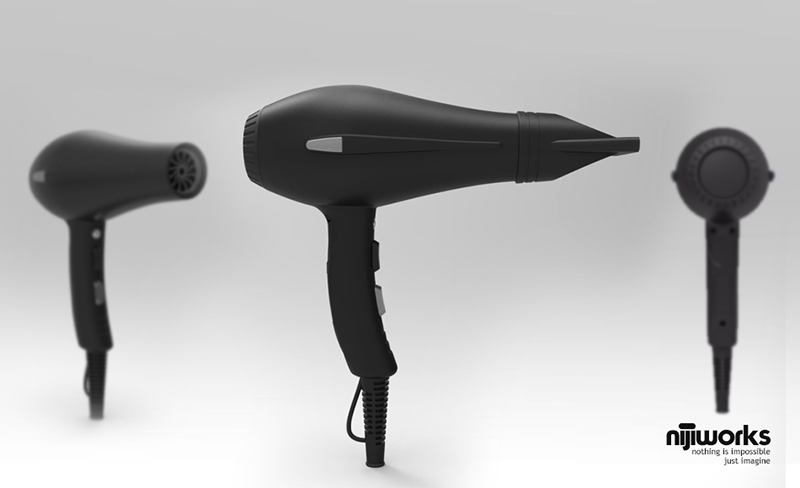 Product Design Hairdryer | Cad Crowd Product Design Hairdryer