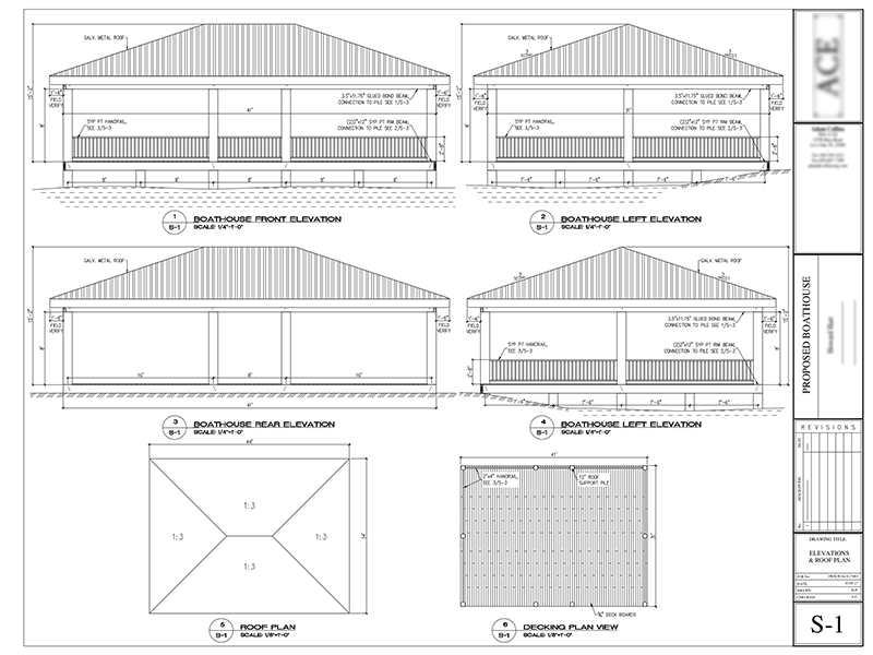 Boathouse design and drawings | Cad Crowd Boathouse design and drawings