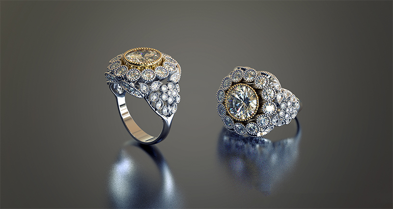 Flower-ring-CAD-jewelry-design-and-prototyping