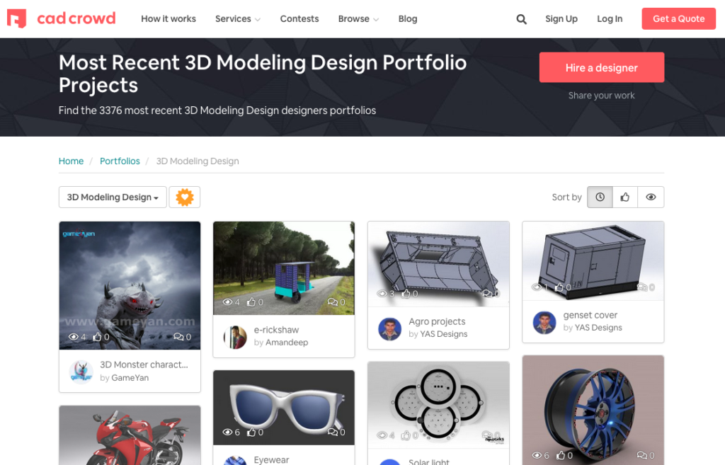 Top 3D Modeling Catalogs for 3D Design Freelancers Cad Crowd