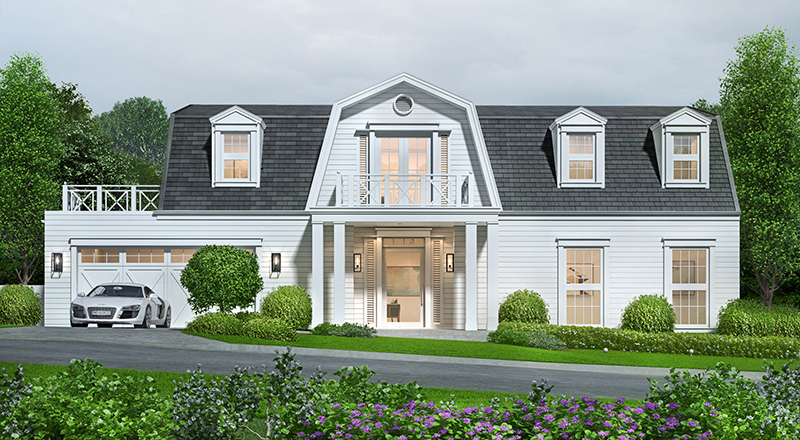 House exterior rendering | Cad Crowd House exterior rendering