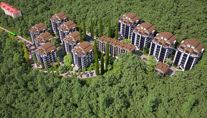 Aerial-residential-area-3D-rendering | Cad Crowd Aerial-residential-area-3D-rendering