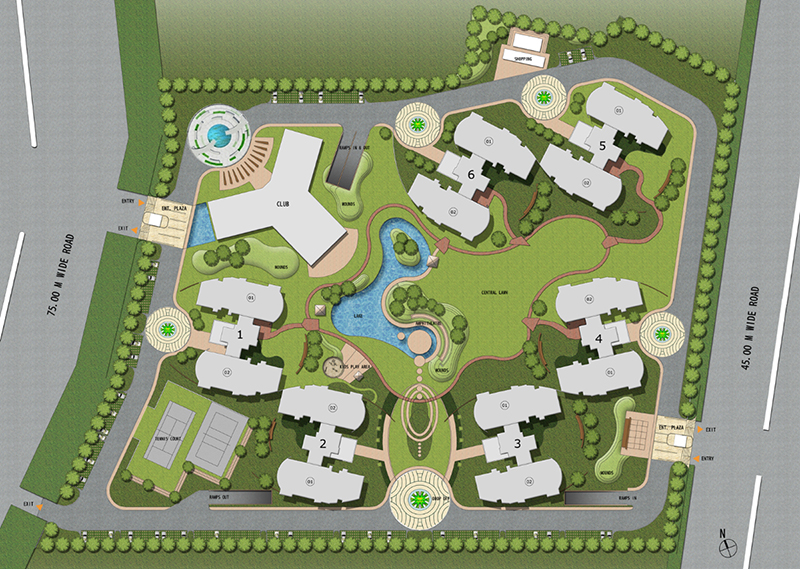 Architectural-site-plan-rendering | Cad Crowd Architectural-site-plan-rendering