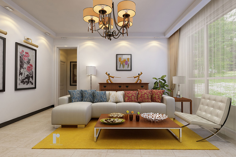 Living-room-furniture-and-decor-rendering-3D | Cad Crowd Living-room-furniture-and-decor-rendering-3D