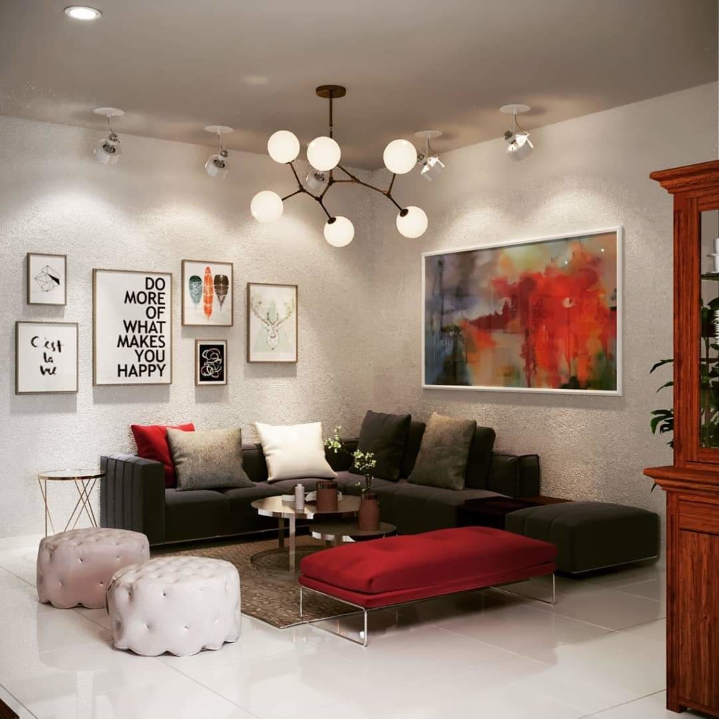 Modern-living-room-furniture-3D-rendering | Cad Crowd Modern-living-room-furniture-3D-rendering