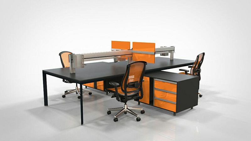 Workstation-office-furniture-3D-rendering