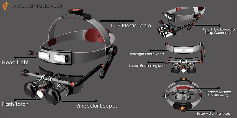 Surgical-head-light-3D-rendering