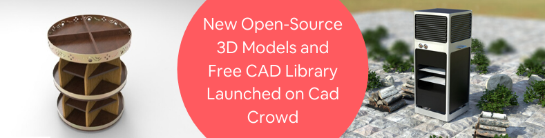New Open-Source 3D Models and Free CAD Library Launched on Cad Crowd
