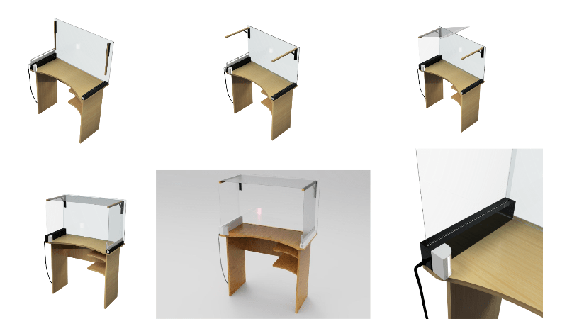 covid desk attachment