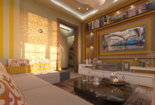 small-modern-livign-room | Cad Crowd small-modern-livign-room