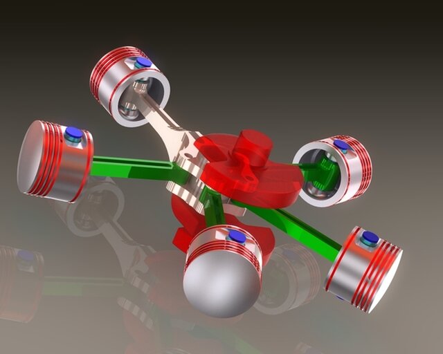 Radial-Engine | Cad Crowd Radial-Engine