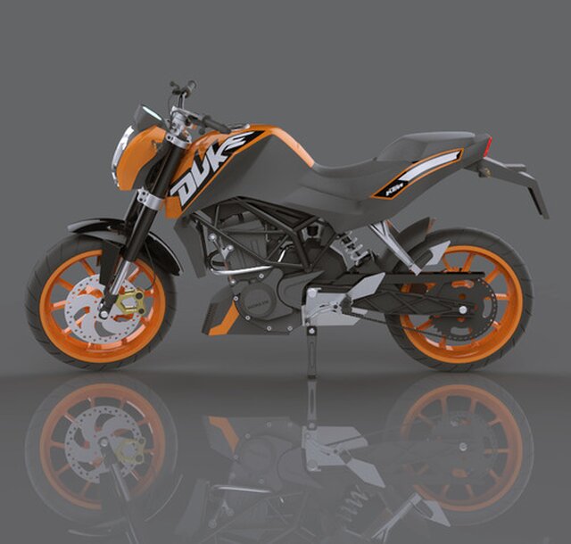 ktm-duke-125-model | Cad Crowd ktm-duke-125-model