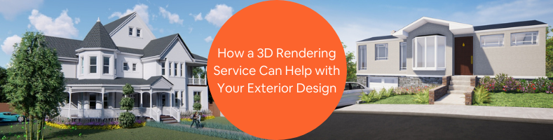 3d rendering exterior design