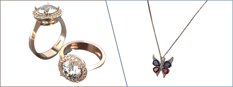 3d product renderings jewelry
